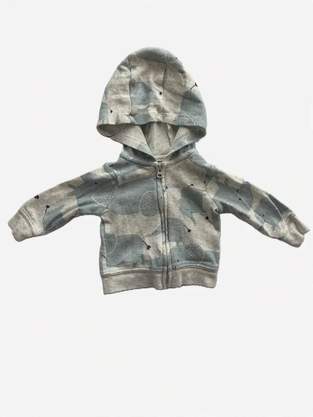 Carter's & Child of Mine Newborn Hoodies 2 Pc 100% Cotton Elephant Sweater Set